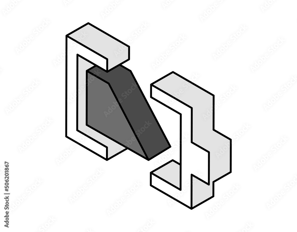 Battery isometric design icon. Vector web illustration. 3d colorful concept Battery isometric design icon. Vector web illustration. 3d colorful concept