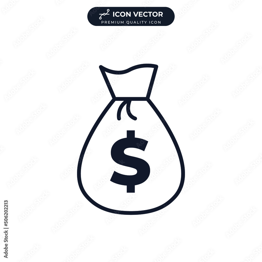 money bag icon symbol template for graphic and web design collection logo vector illustration money bag icon symbol template for graphic and web design collection logo vector illustration