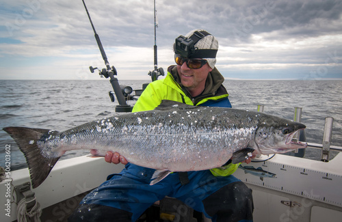Salmon fishing in Swedish Baltic sea