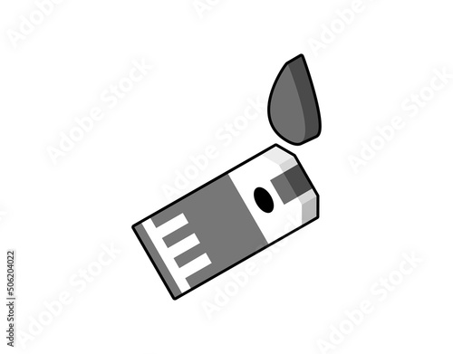 Testing blood glucose isometric design icon. Vector web illustration. 3d colorful concept