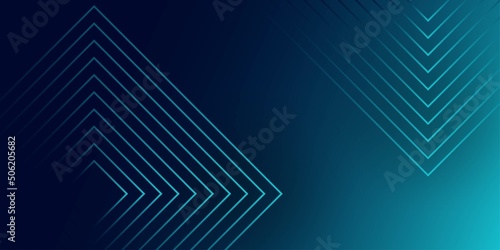 Dark blue background. Modern lines curves abstract presentation background. Luxury paper cut background. Abstract decoration, gold pattern