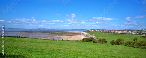 Heysham and Morecambe Bay on a spring day photo