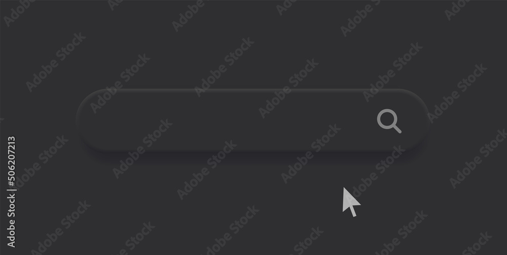 Search bar frame with magnifier icon, search boxes template for web page internet browser in 3d Search bar frame with magnifier icon, search boxes template for web page internet browser in 3d