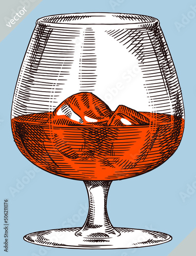 black and white engrave isolated drink vector illustration