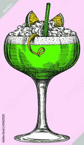 black and white engrave isolated drink vector illustration