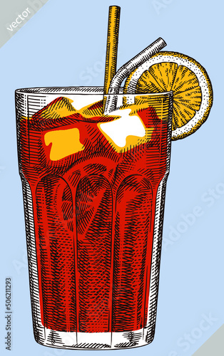 black and white engrave isolated drink vector illustration