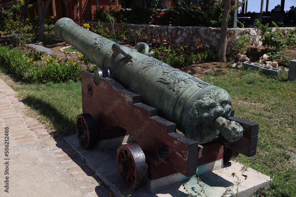 Cannon of the El Morro fortress in Santiago De Cuba, Cuba Cannon of the El Morro fortress in Santiago De Cuba, Cuba
