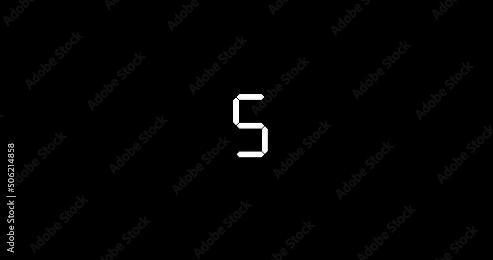 Simple countdown Black and white Simple countdown Black and white