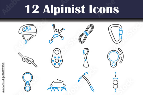 Alpinist Icon Set