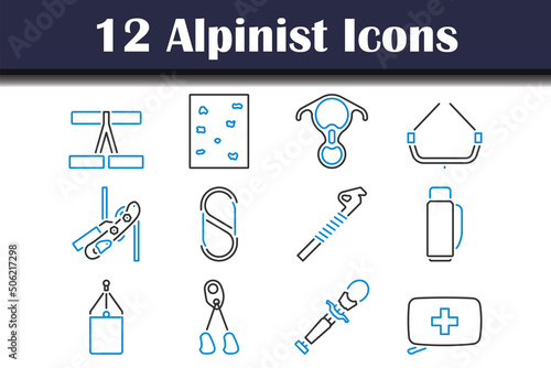 Alpinist Icon Set