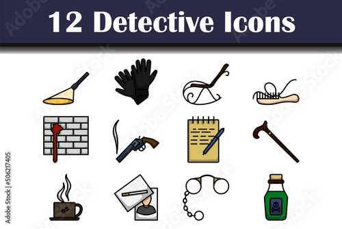 Detective Icon Set