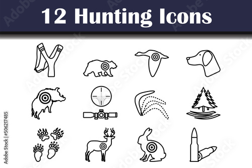 Hunting Icon Set