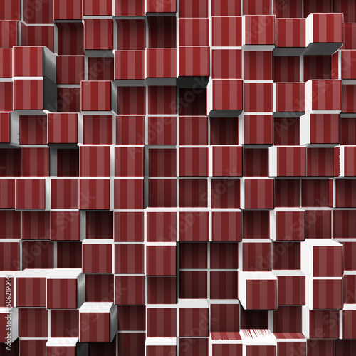 Red square backgrounds