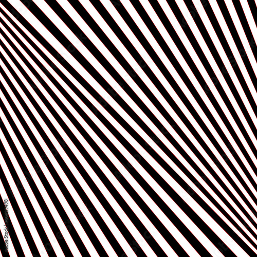 Diagonal striped illustration. Repeated slanted lines on background. Surface pattern design with linear ornament. Disco lights motif. Stripes wallpaper. Angle rays. Pinstripes vector art.