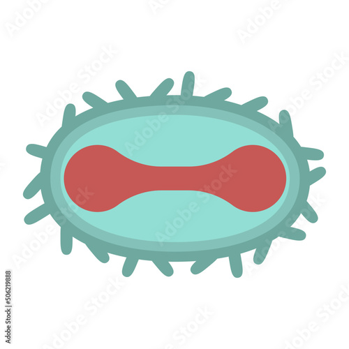 Smallpox virus. Vector illustration of smallpox virus. Monkeypox. Isolated vector image of a virus.