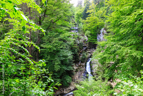 Resov waterfalls on the river Huntava in the Czech Republic