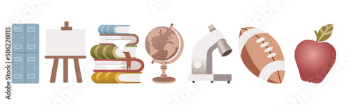 set back to school tools education equipment study