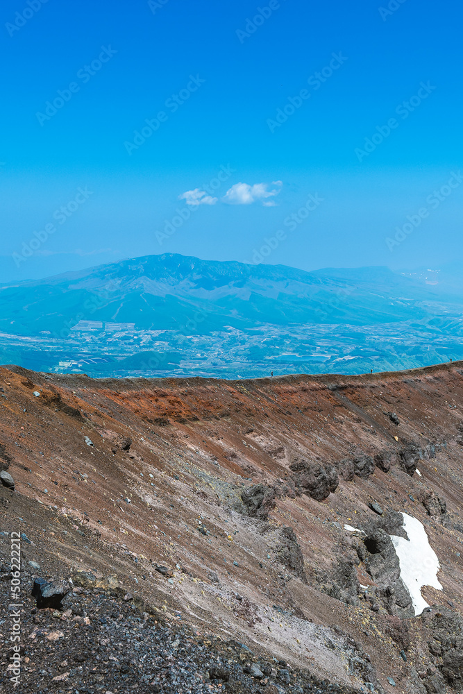 登山中の空中散歩 登山中の空中散歩