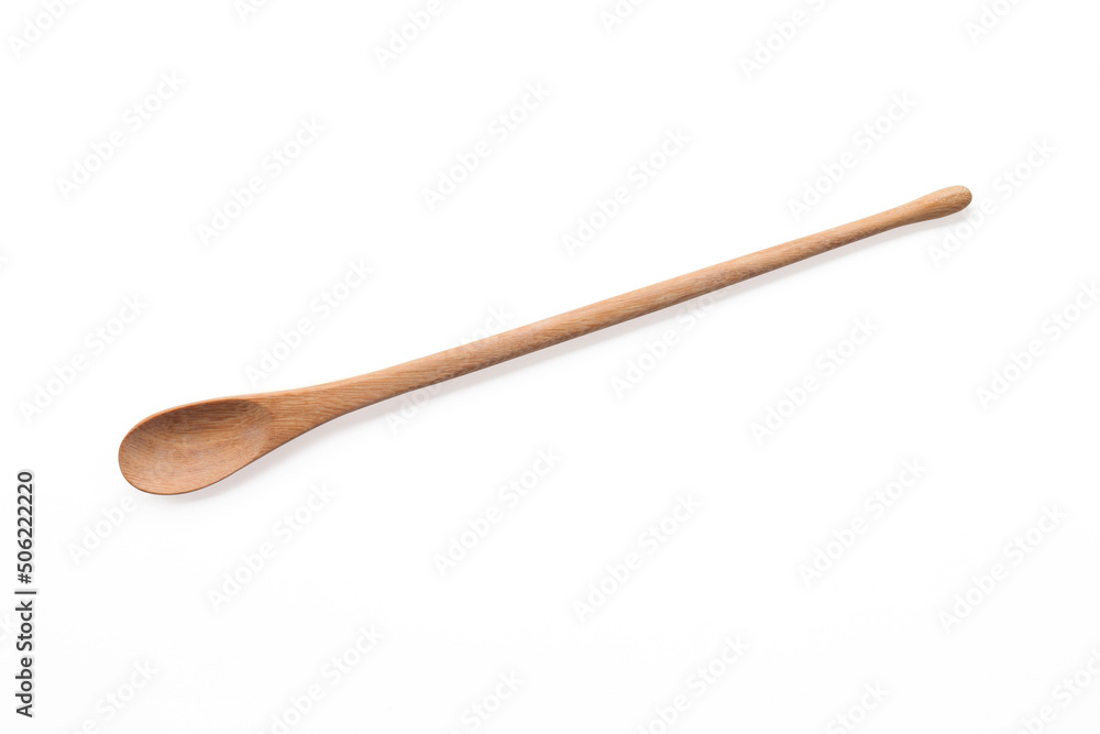 empty wooden spoon on white empty wooden spoon on white