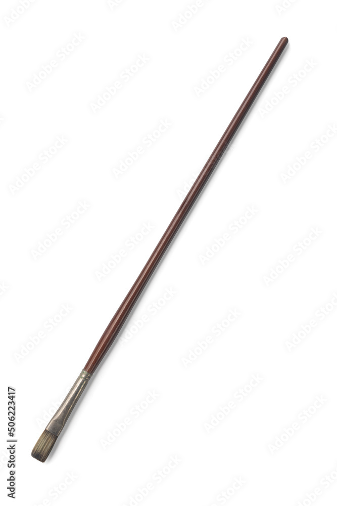 Paintbrush on a white Paintbrush on a white
