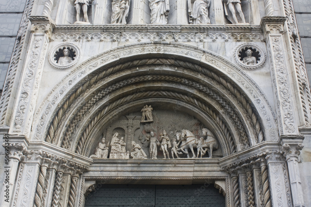 Fragment of Cathedral of Como (Duomo), Italy	