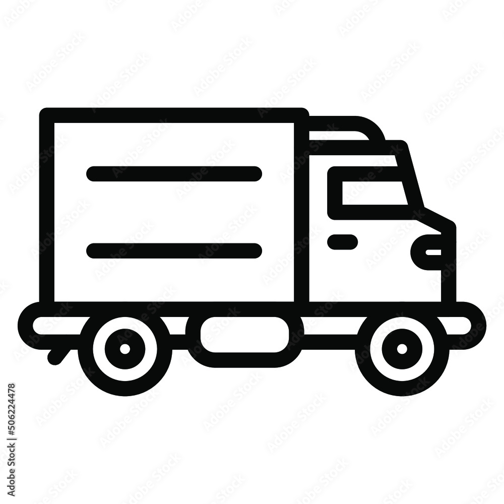 Delivery Truck icon design, vector illustration, best used for presentations