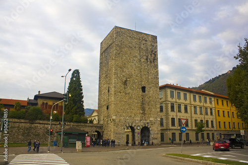 Porta Torre (tower) - medieval town entrance in Como