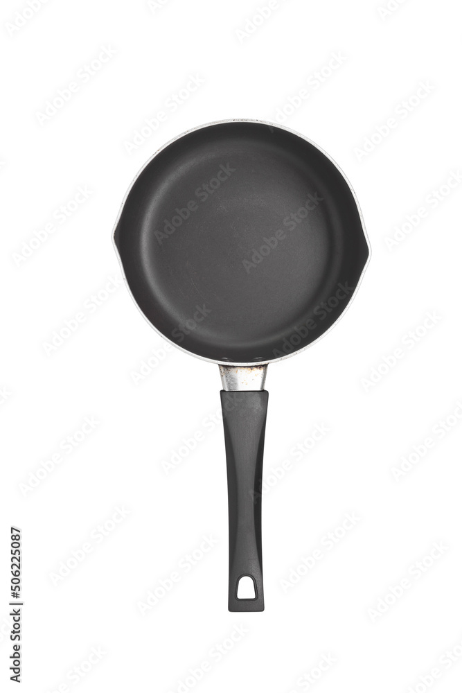 empty cooking pan on white. empty cooking pan on white.