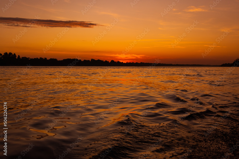 Pôr do sol no Rio Tocantins, Imperatriz - Maranhão