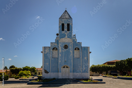 Saint John the Baptist Church in the city of São João das Missões, northern Minas Gerais State, Brazil photo