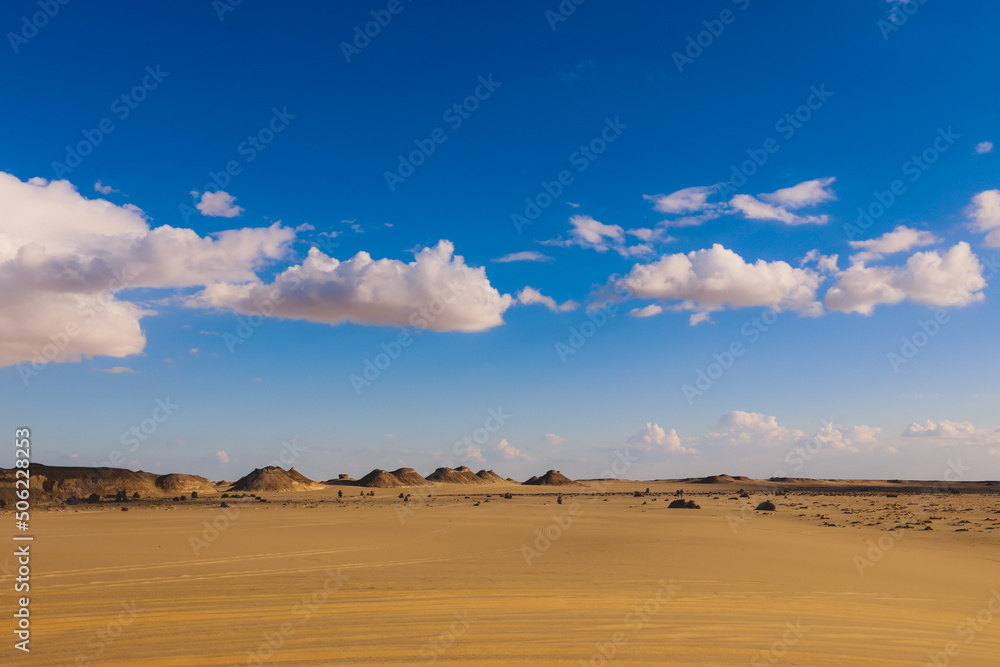 Sandy Hills in the White Desert Protected Area, is National park in the Farafra Oasis, Egypt