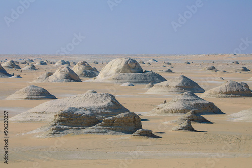 Sandy Hills in the White Desert Protected Area  is National park in the Farafra Oasis  Egypt