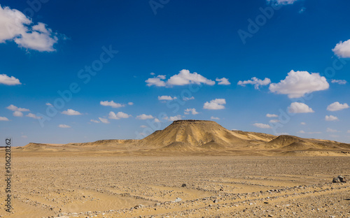 Sandy Hills in the White Desert Protected Area, is National park in the Farafra Oasis, Egypt