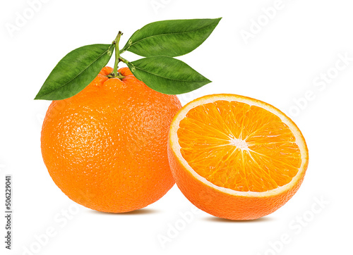  orange fruit isolate on white background