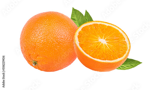  orange fruit isolate on white background