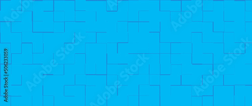 Bright blue tiles background multipurpose illustration. 