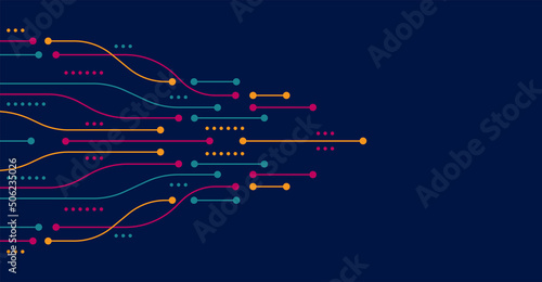 Abstract arrow direction. Technology background