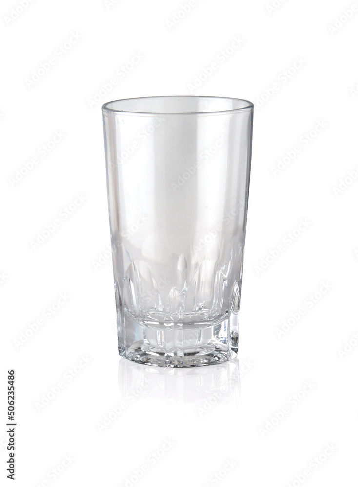 empty glass of water isolated on white background empty glass of water isolated on white background
