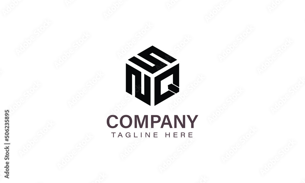 Letter SNQ Logo, Three Letter Logo, Alphabet S N Q Hexagon Shape Vector Icon Template Letter SNQ Logo, Three Letter Logo, Alphabet S N Q Hexagon Shape Vector Icon Template