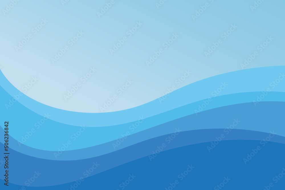 Blue wave Baground Wallpaper pattern vector Stock Vector | Adobe Stock