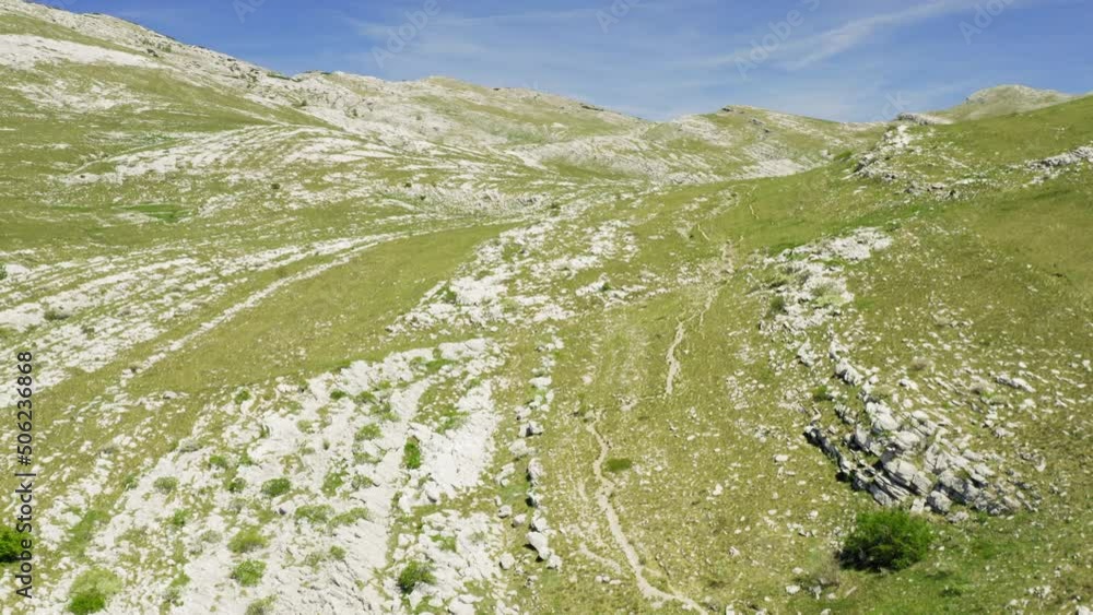 Aerial view of the Dinara mountain in Croatia Aerial view of the Dinara mountain in Croatia