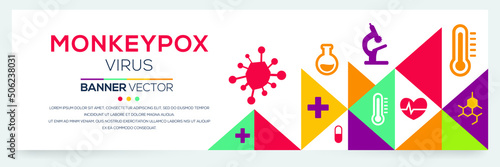 Creative (MONKEYPOX VIRUS) is a viral zoonosis virus with Icons ,Vector illustration.