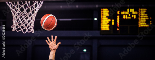 basketball game ball going through hoop © Melinda Nagy