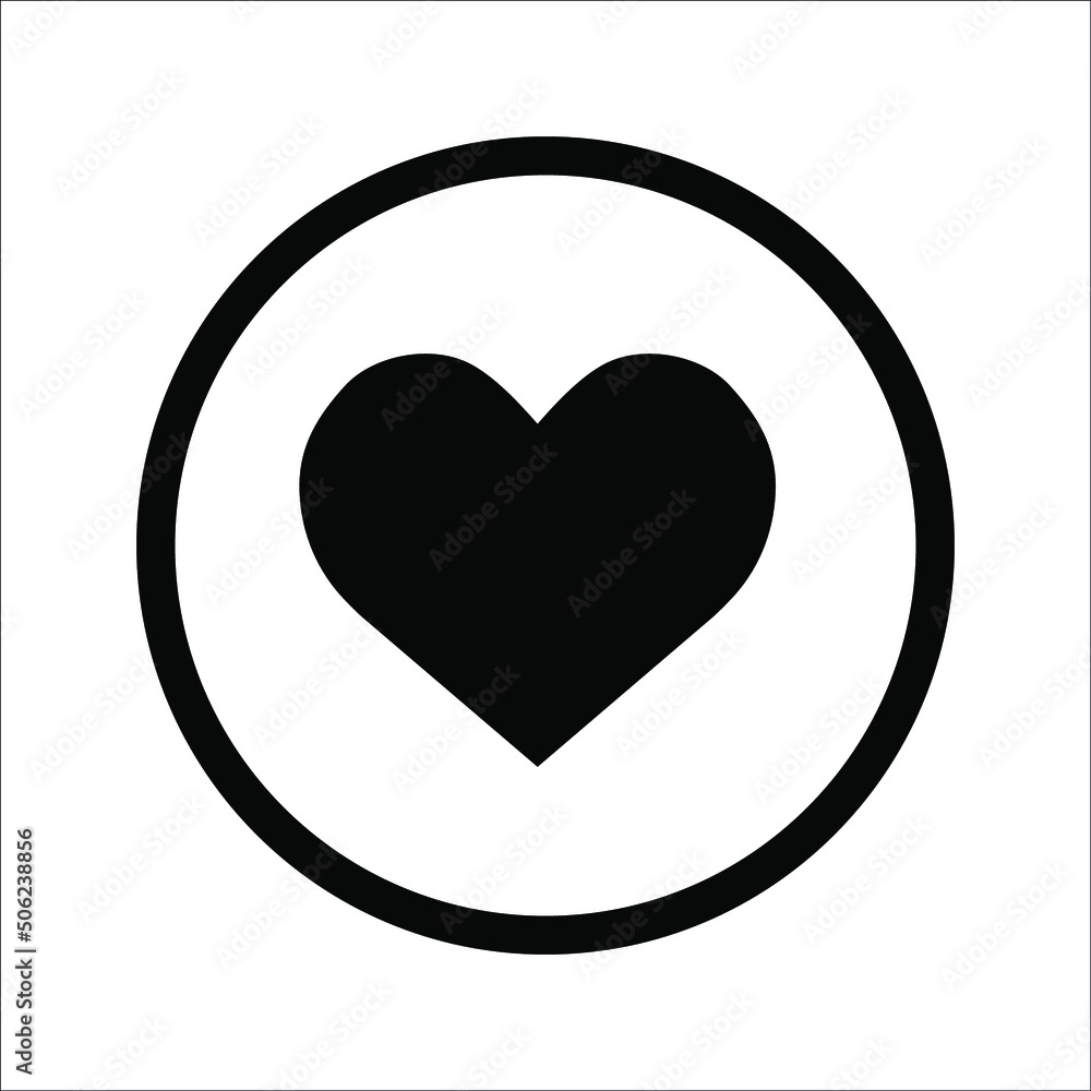 Romantic Heart Icon flat design vector in trendy style for wedding celebration.EPS 10 Romantic Heart Icon flat design vector in trendy style for wedding celebration.EPS 10