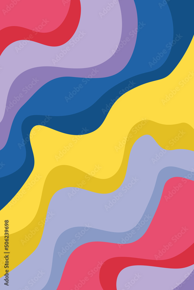 Abstrakte Formen - Sommer Farbpalette, Vektor Abstrakte Formen - Sommer Farbpalette, Vektor