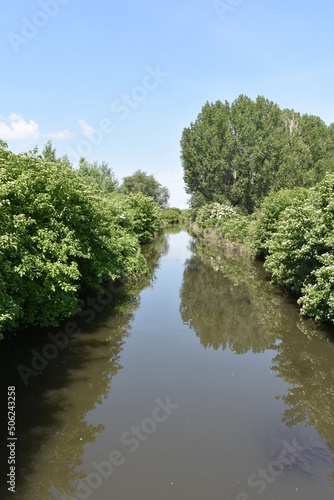 Danube River  on the Slovak-Hungarian border 