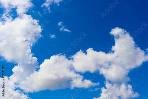 blue sky background with beautiful clouds in thailand
