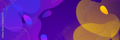 Wallpaper Mural Abstract colorful polygon banner design template. Colorful tech web banner with geometric shapes backdrop and gradient colors. Vector graphic design banner pattern presentation background. Torontodigital.ca