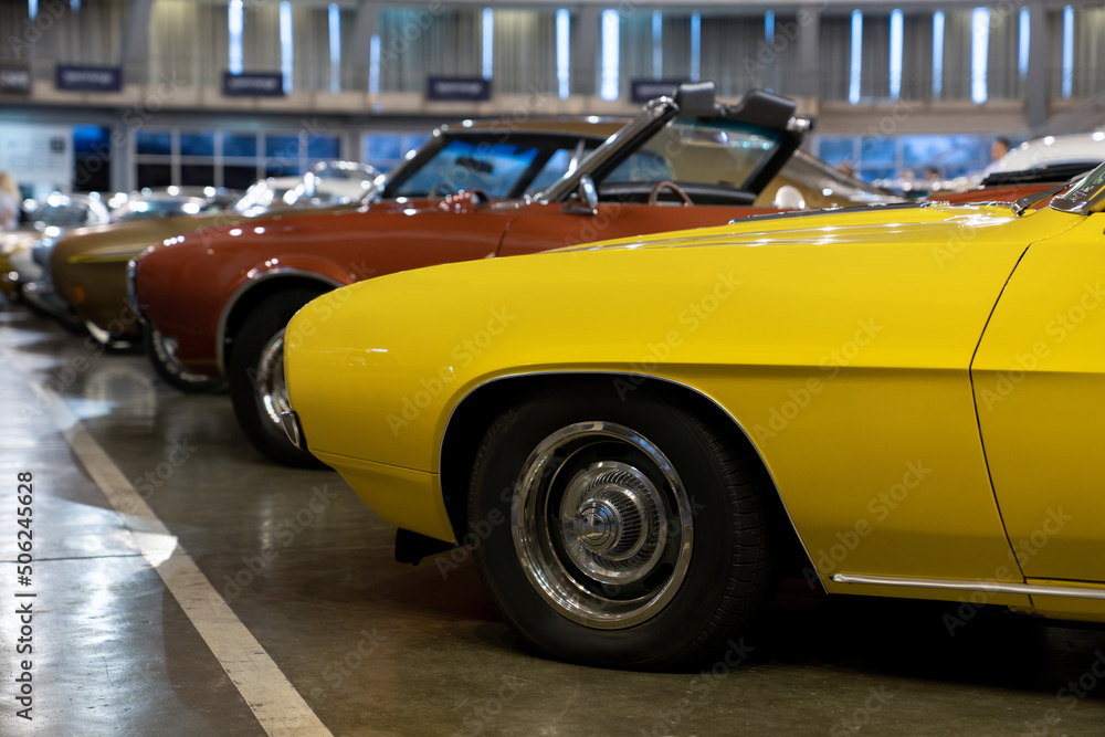 Obraz premium Collection of old retro cars