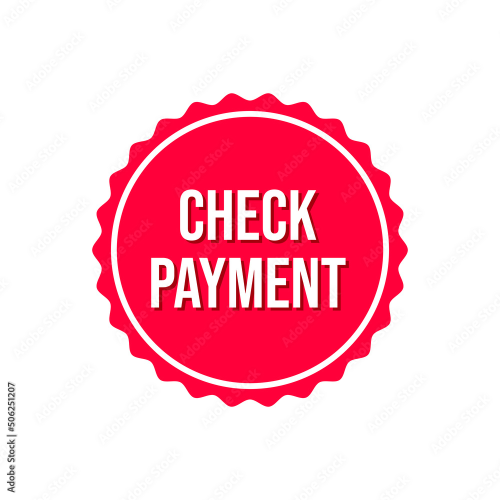 Check payment bank finance payout icon label design vector Check payment bank finance payout icon label design vector